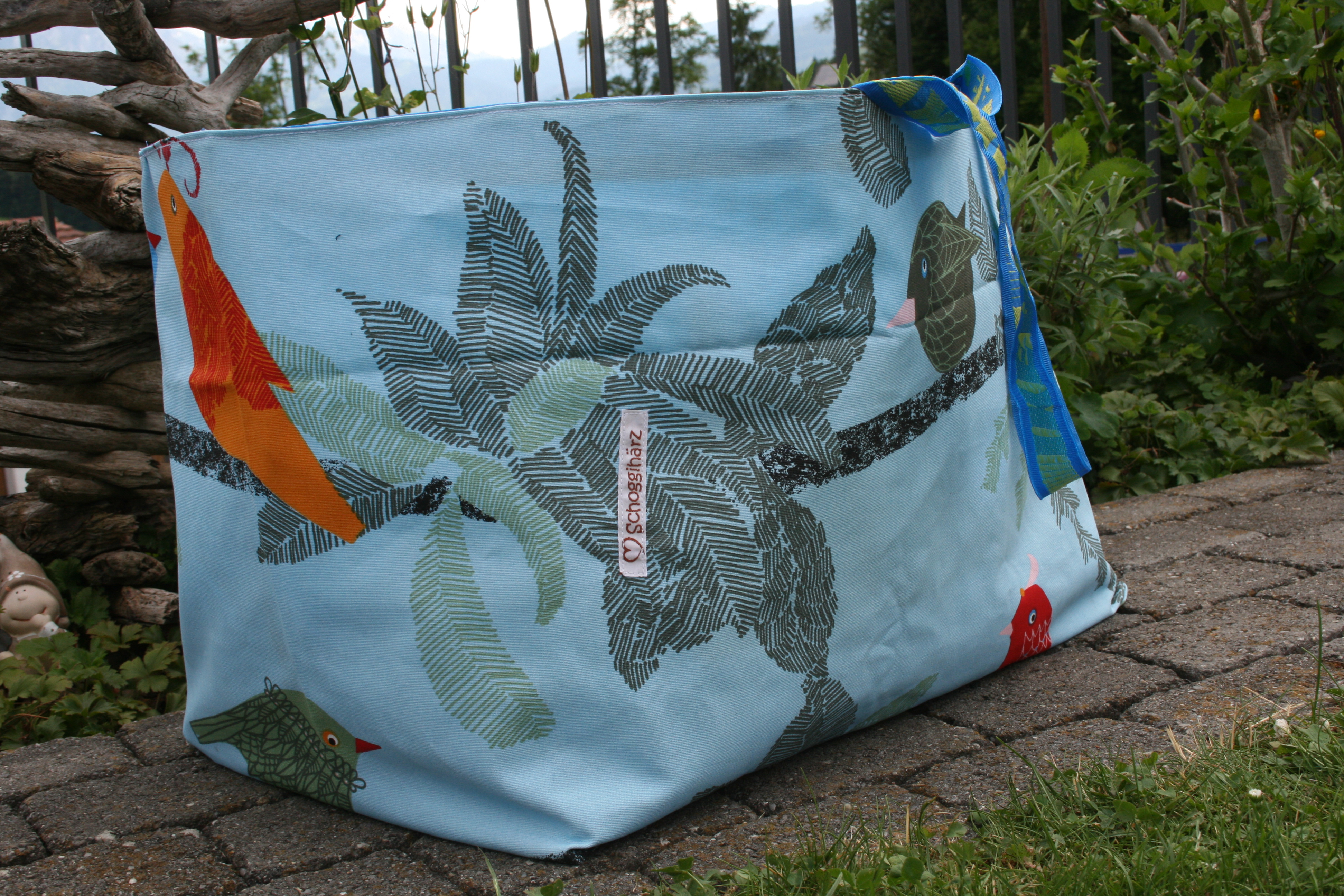 Ikeabadetasche Vögel