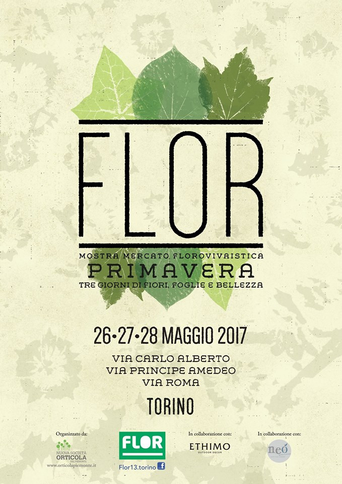 Flor, mostra mercato florovivaistica, Torino 26-28 Maggio, con le ceramiche di Nericata