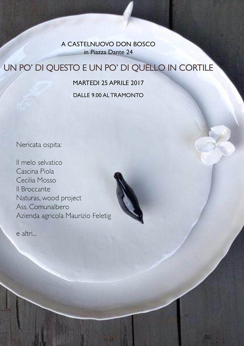Un po' di questo e un po' di quello in cortile nel cortile di Nericata, il 25 aprile 2017
