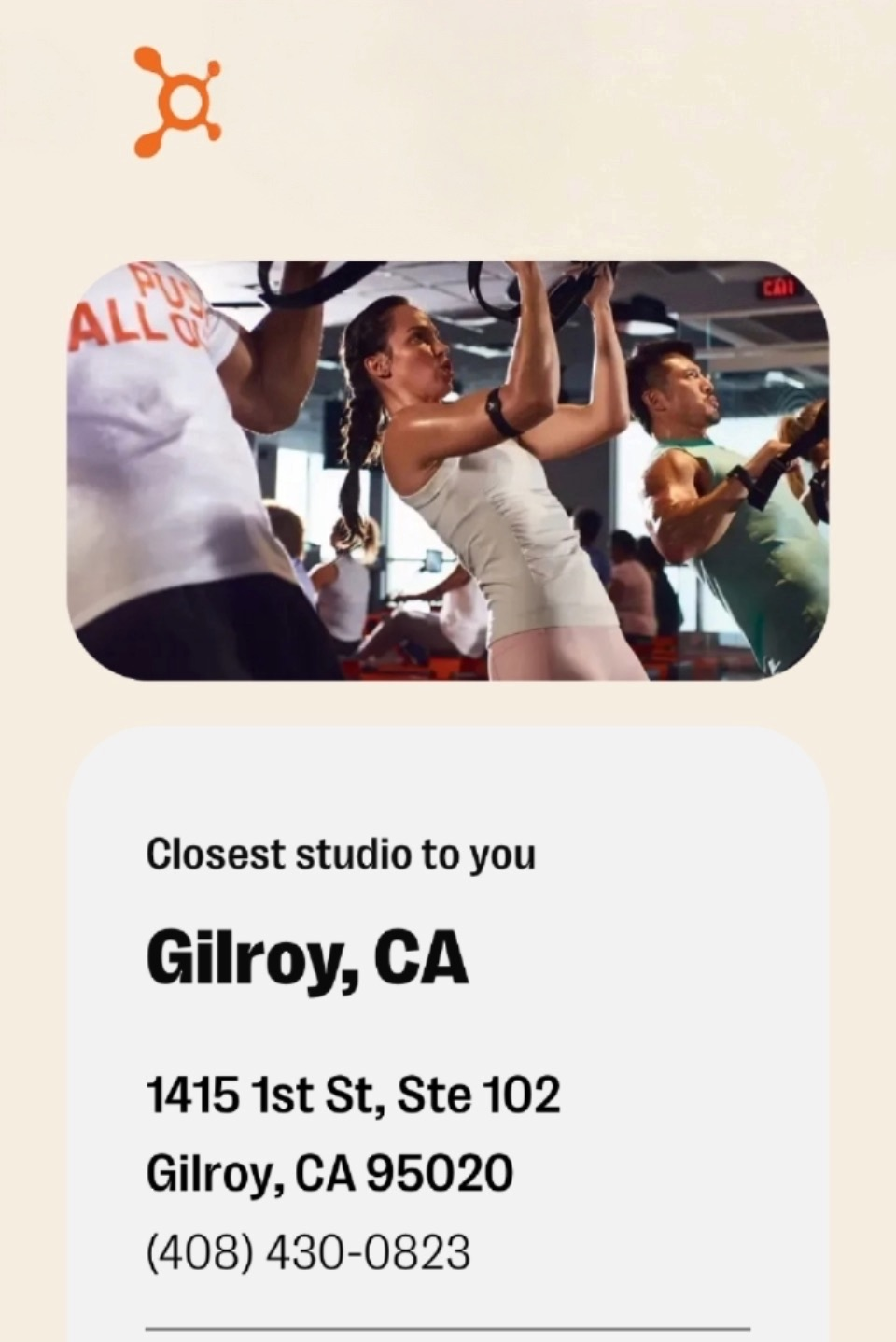 Pop-up @ Orange Theory Gilroy
