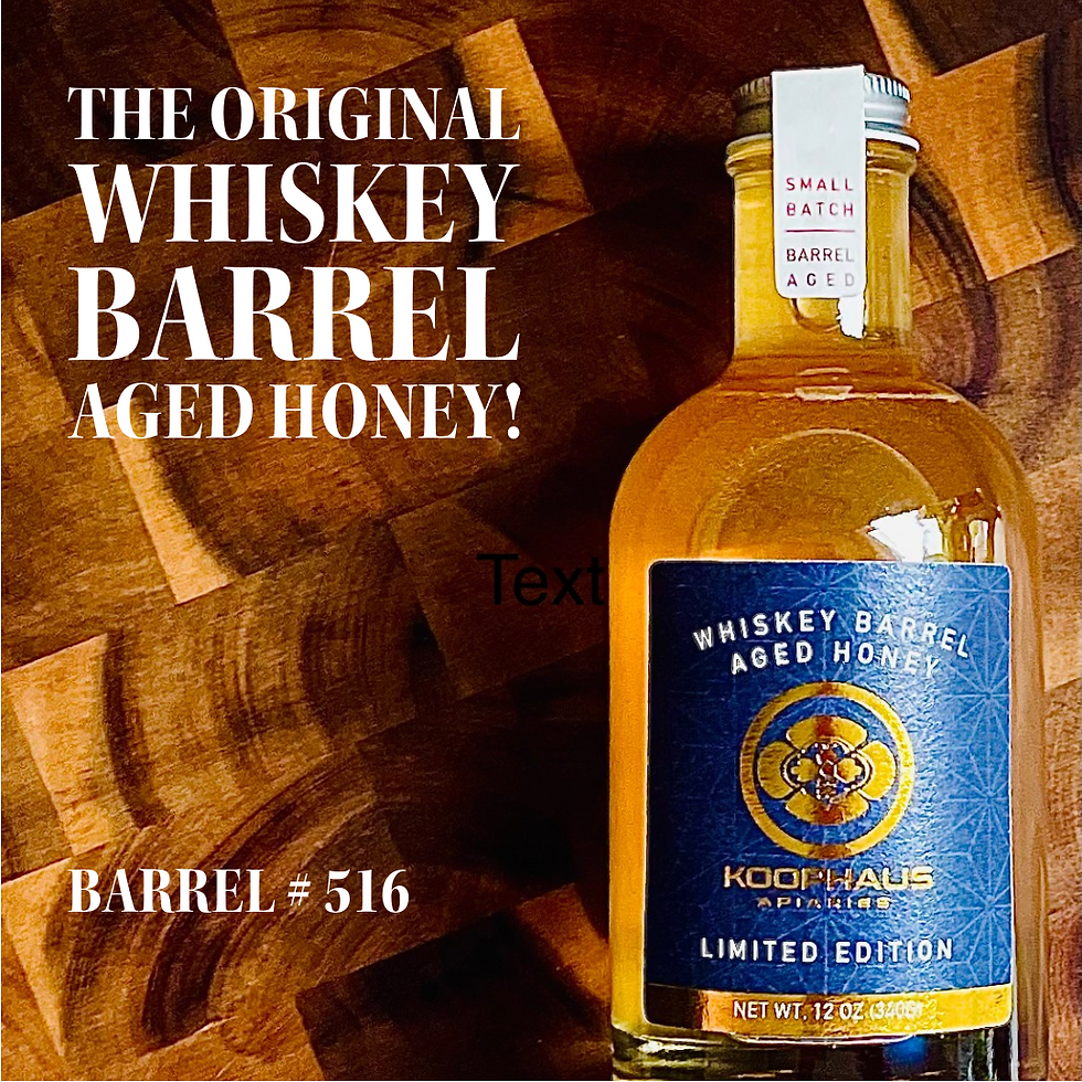 Whiskey Barrel Aged Honey