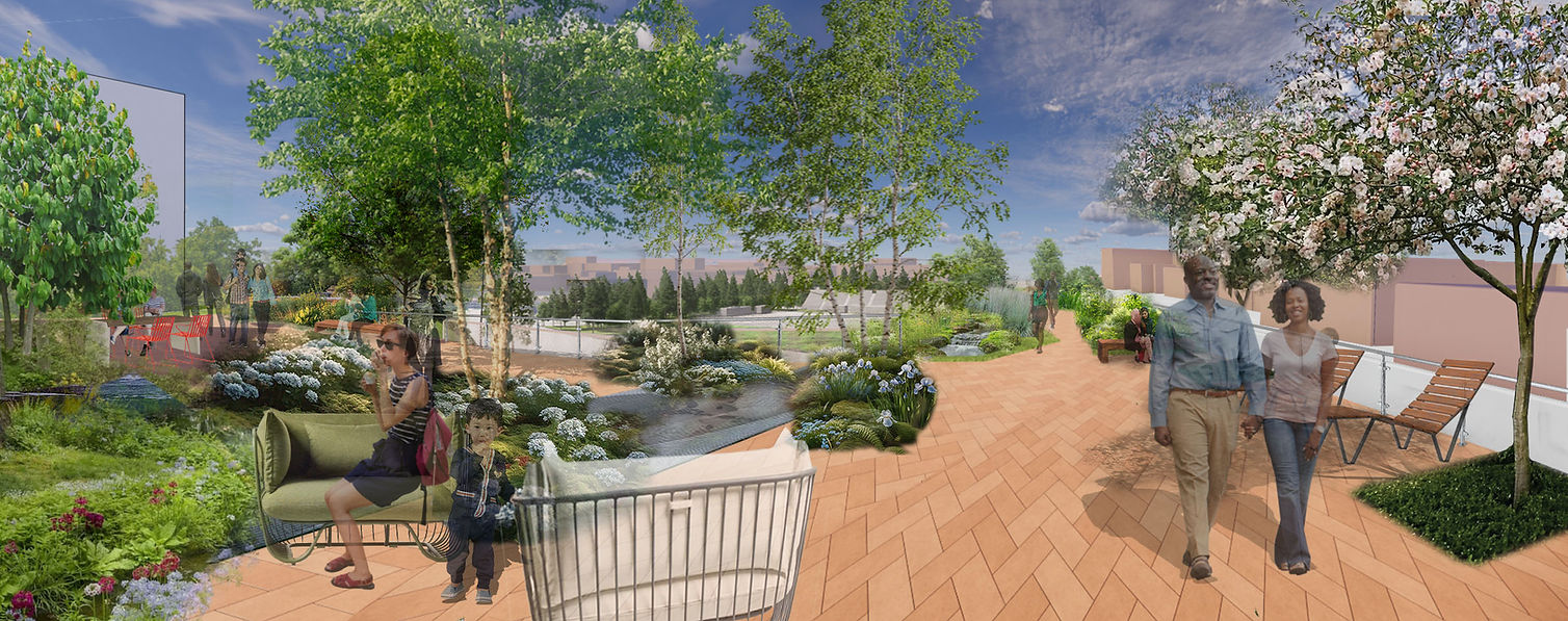 Shaw's Barry Place overlook onto Banneker Recreation Center