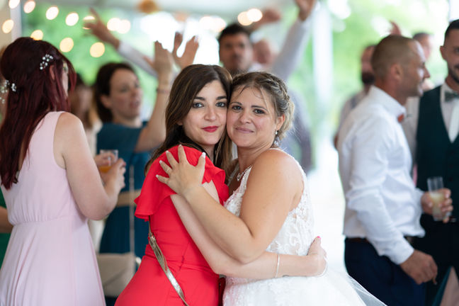 la mariée et un amie