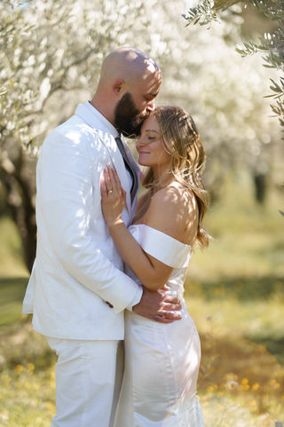 couple de mariés Américain en Provence