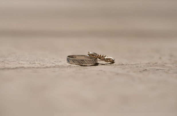 Marie and Thibaud’s wedding rings