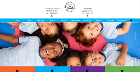 Pediatric Associates Website New Eve Creative Whidbey Island Web Design