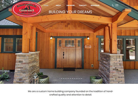 Epstein Custom Homes Website New Eve Creative Whidbey Island Web Design