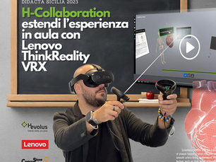 Didacta Sicilia 2023: Hevolus presenta H-Collaboration con il visore Lenovo ThinkReality VRX
