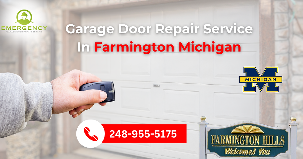 Emergency Garage Door Service Farmington Michigan