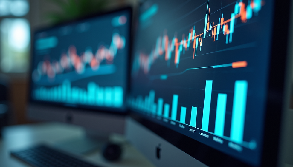 “Pessoa analisando dados gerados por inteligência artificial em um ambiente corporativo, representando a integração entre tecnologia, inteligência humana e tomada de decisões estratégicas.”