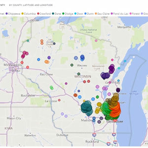 Power BI Map for Lat Long based visualization