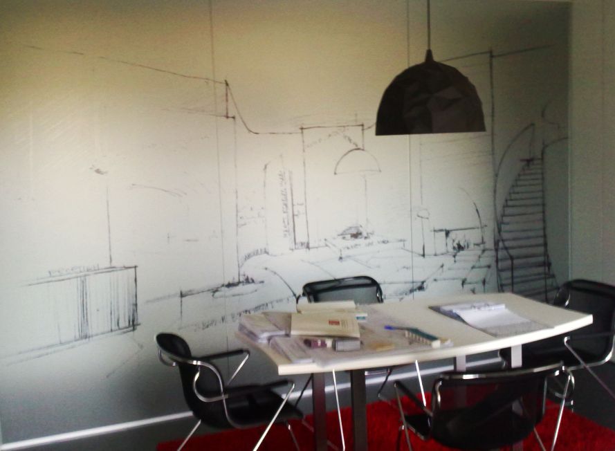 Forro de vinil impresso