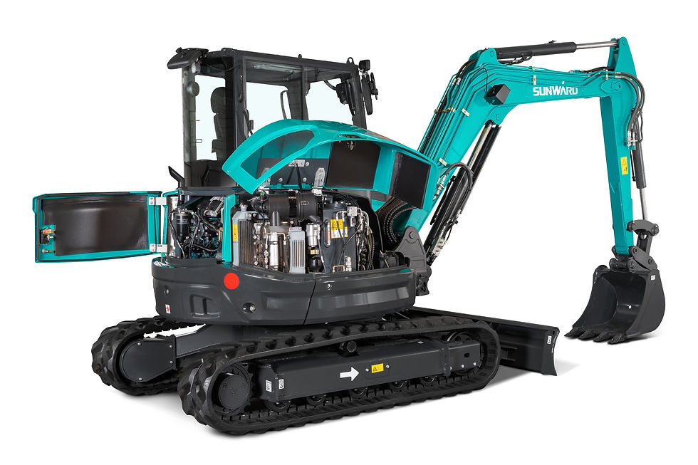 Thumbnail: Sunward SWE 60UF Compact Excavator