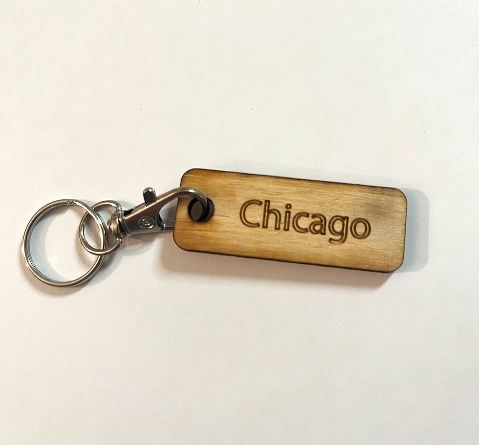 Customizable Wood Keychai