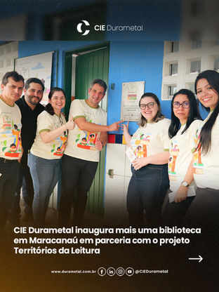 Mais uma biblioteca inaugurada em Maracanaú em parceria com a CIE Durametal. 