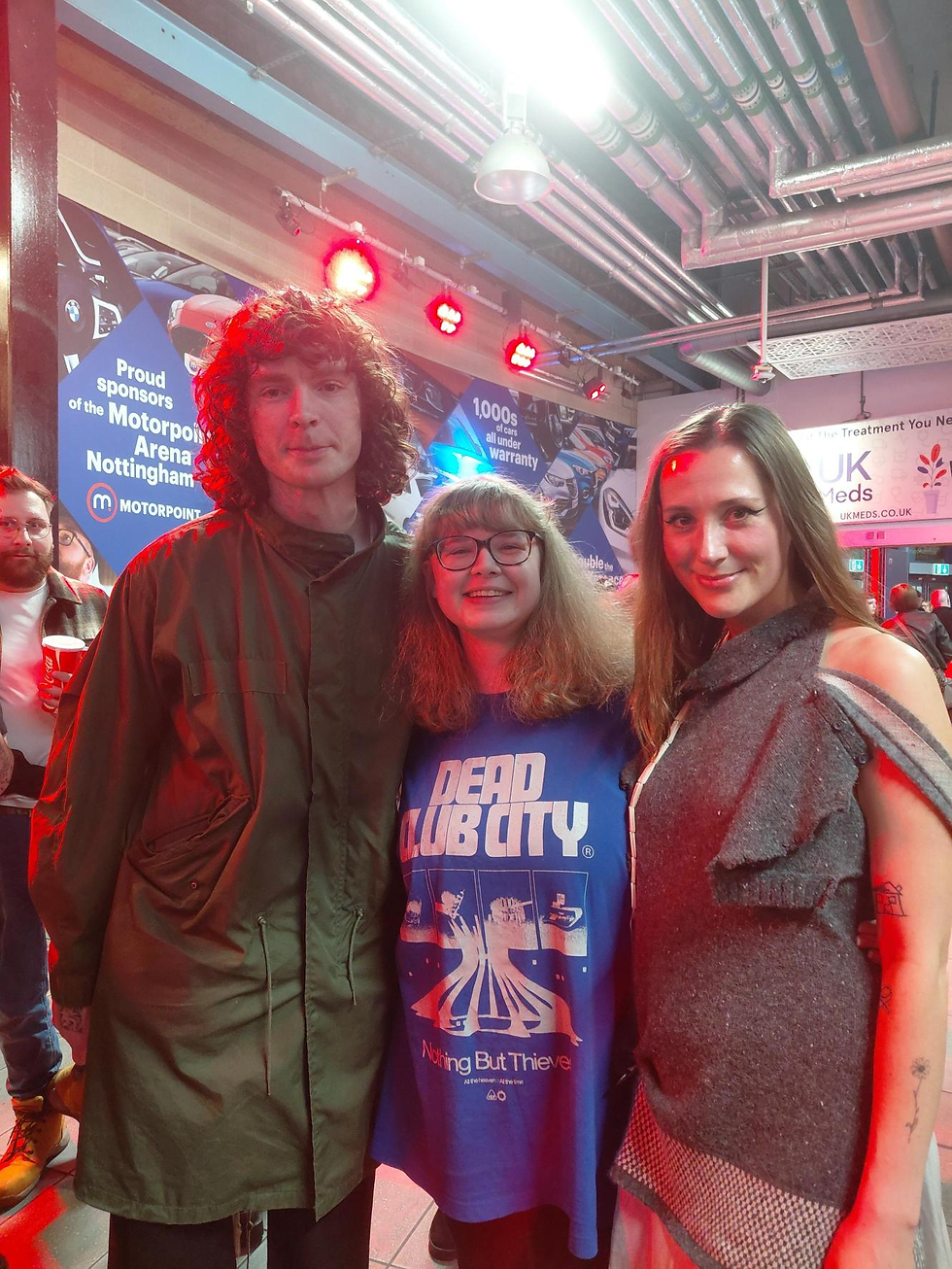 Above- Me with Yonaka’s lead vocalist Theresa Jarvis and guitarist George Werbrouck-Edwards