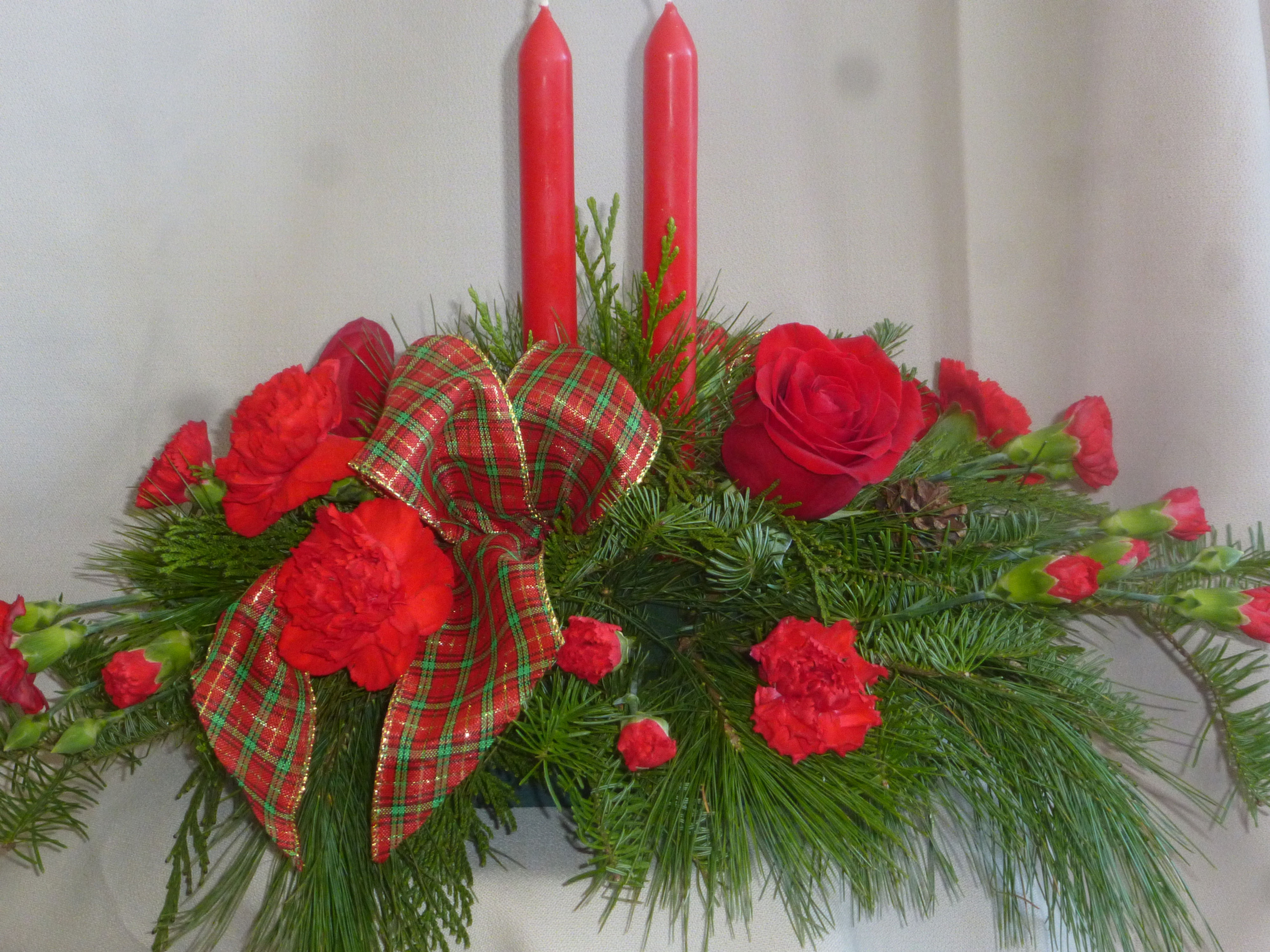 Centre de table de noël