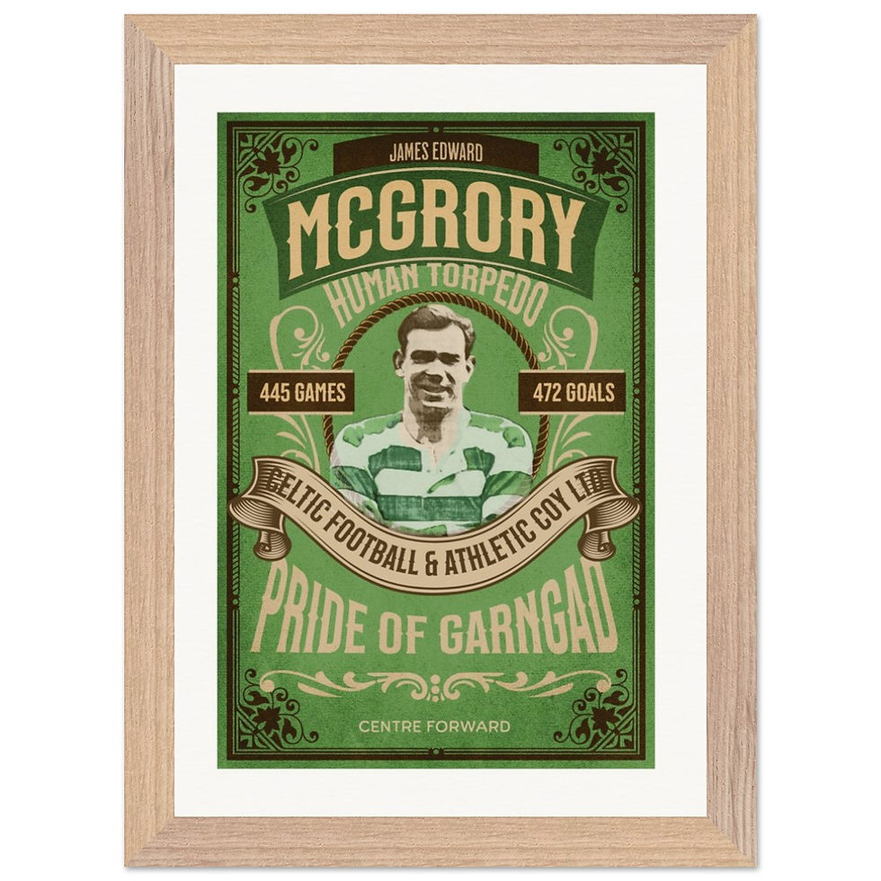 Thumbnail: Jimmy McGrory Premium Wooden Framed Poster With Museum-Quality Matte Paper