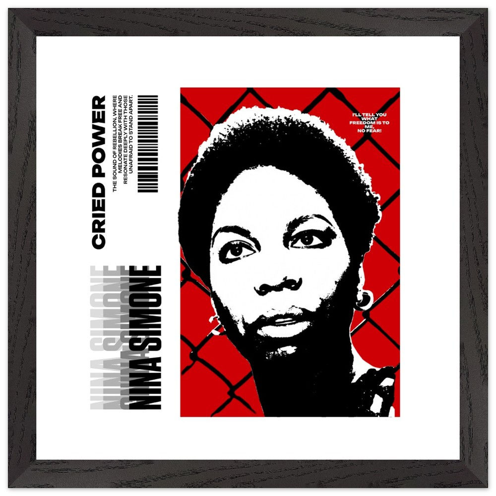 Nina Premium Wooden Framed Poster With Premium Matte Paper 30x30 cm / 12x12″