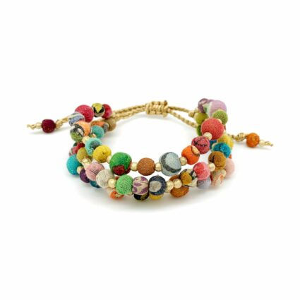 Anju Aasha Recycled Sari Bracelet Multi