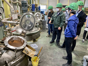 糊ができるまでを見学!