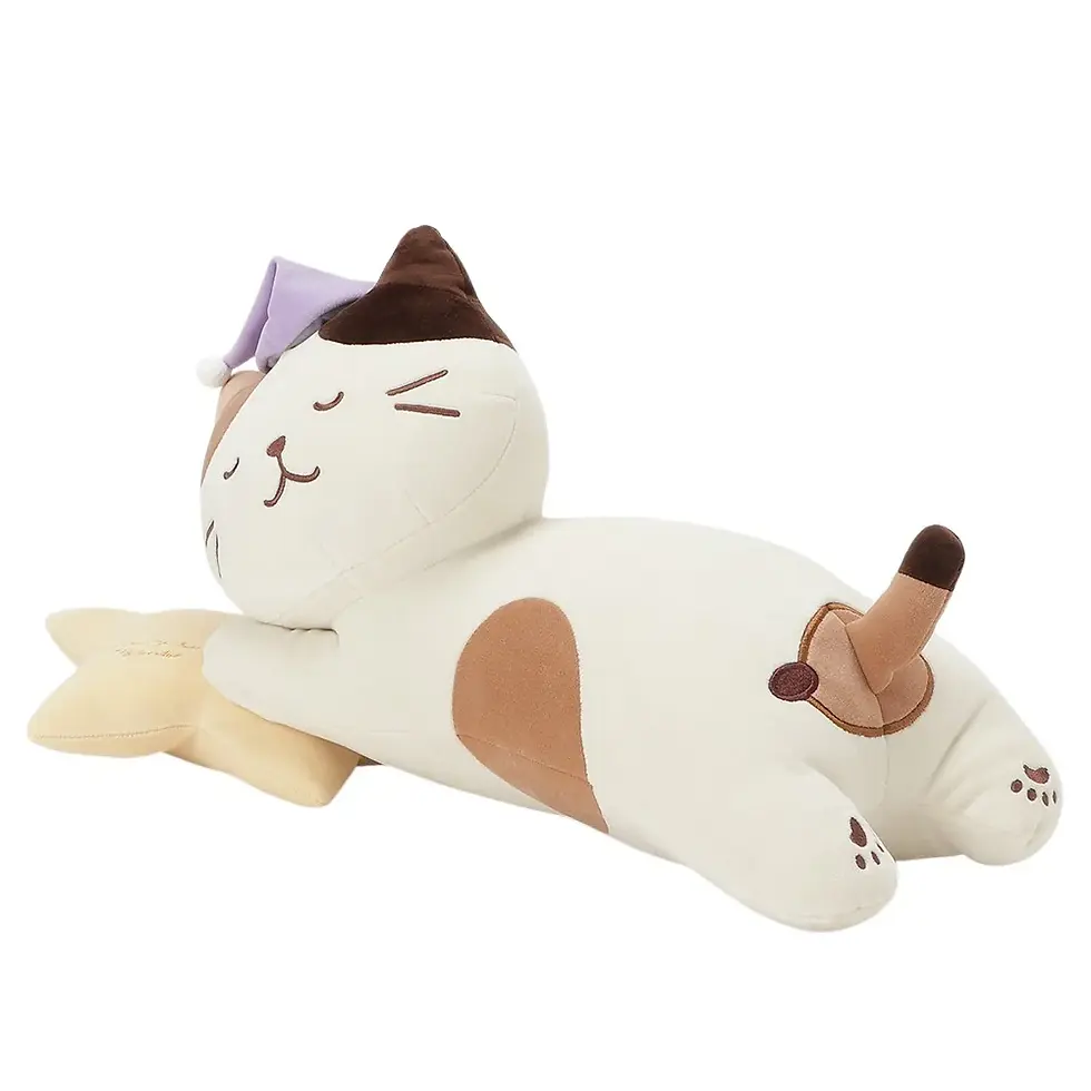 縮圖：Fuku Fuku Nyanko 晚安貓咪抱枕公仔(FU0818)