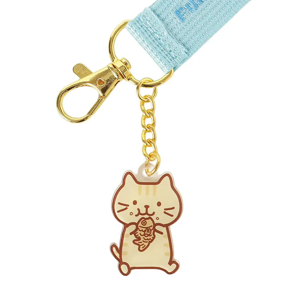 縮圖：Fuku Fuku Nyanko 啡貓生日刺繡標籤鑰匙扣 (FU0953)