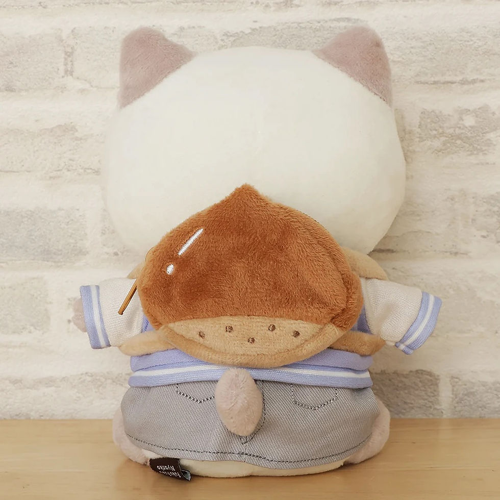 縮圖：Fuku Fuku Nyanko 粉白貓女生日衫仔套裝(FU0571)