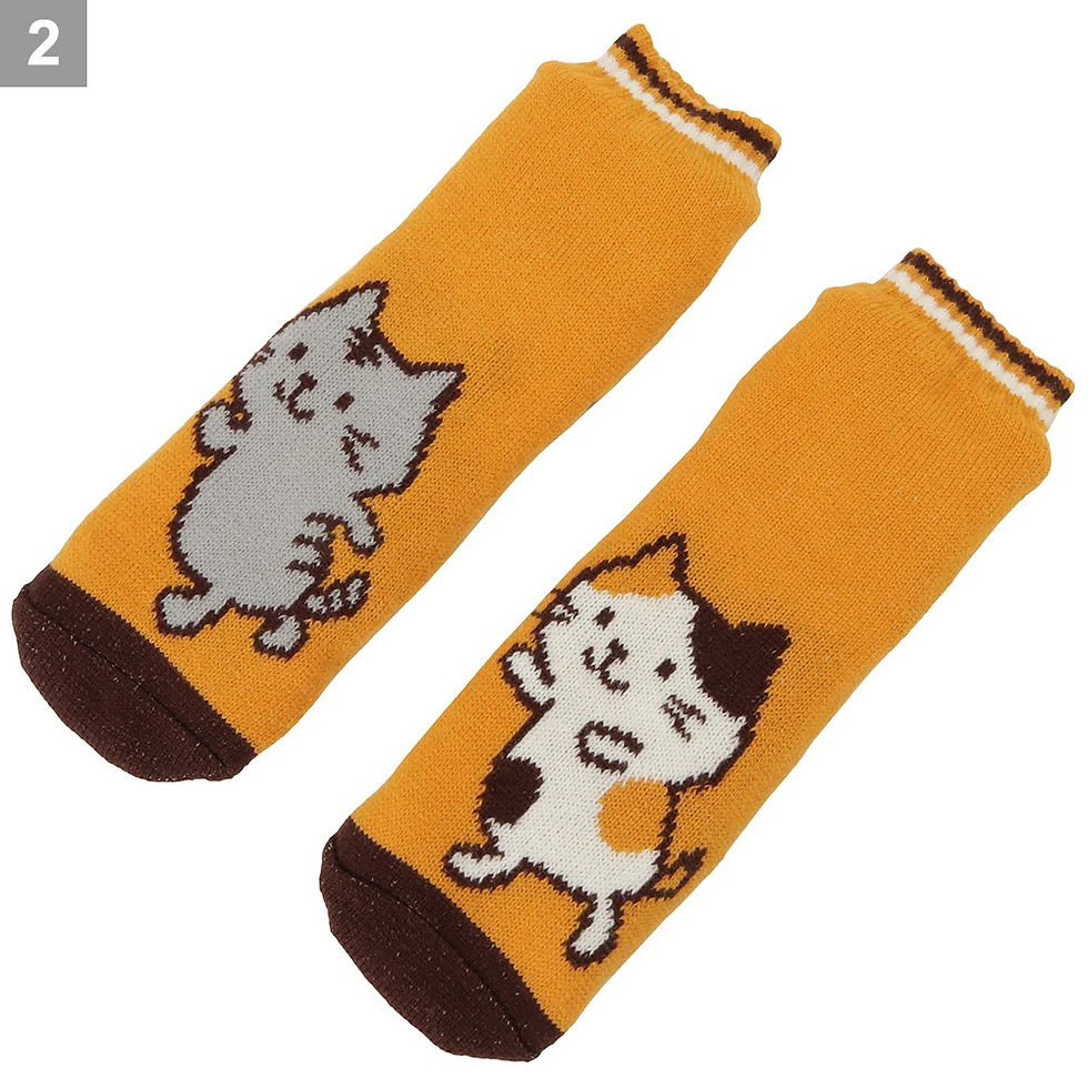 縮圖：Fuku Fuku Nyanko 內起毛襪(FUS0087)