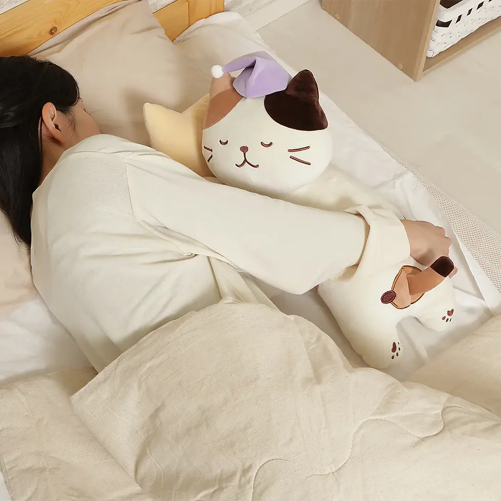 縮圖：Fuku Fuku Nyanko 晚安貓咪抱枕公仔(FU0818)