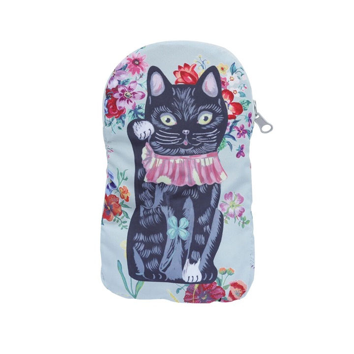 縮圖：Nathalie Lete Face bag 黑色招財貓（BG5091）