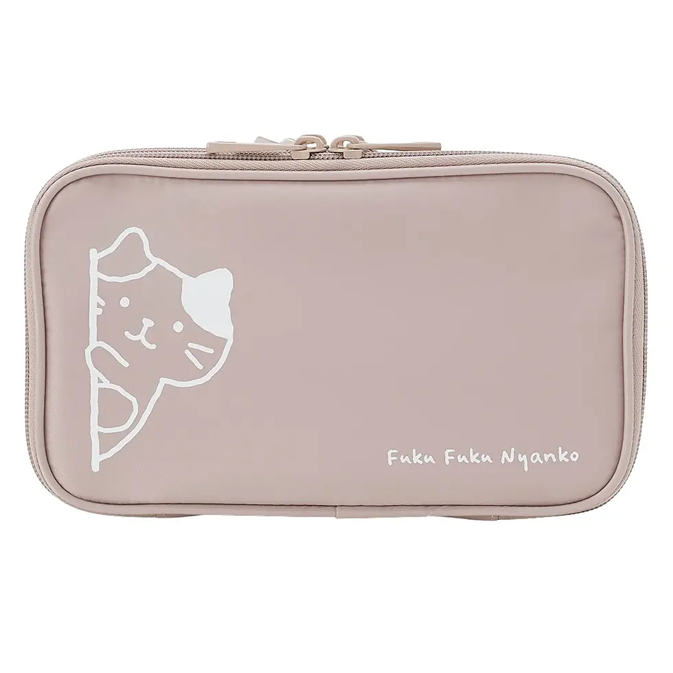 縮圖：Fuku Fuku Nyanko 雙層收納網眼小工具袋 (FU0974)