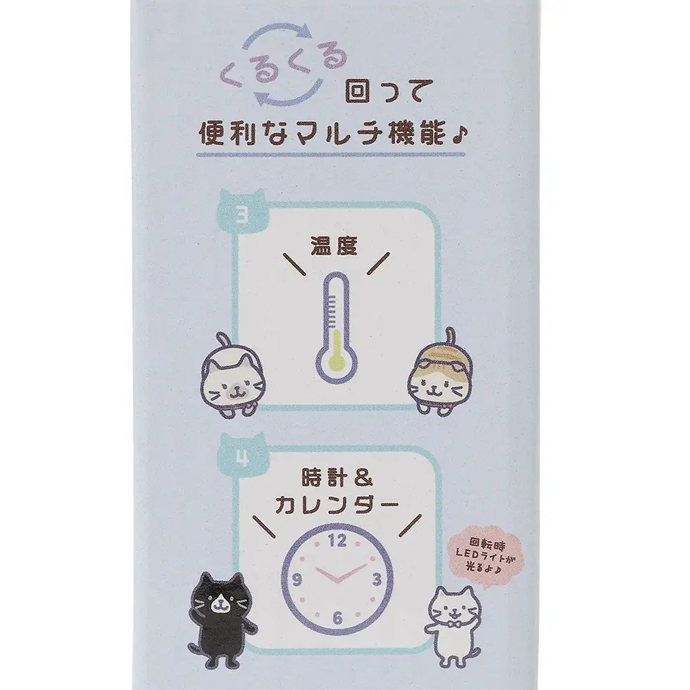 縮圖：Fuku Fuku Nyanko 數字旋轉時鐘（FU1089)