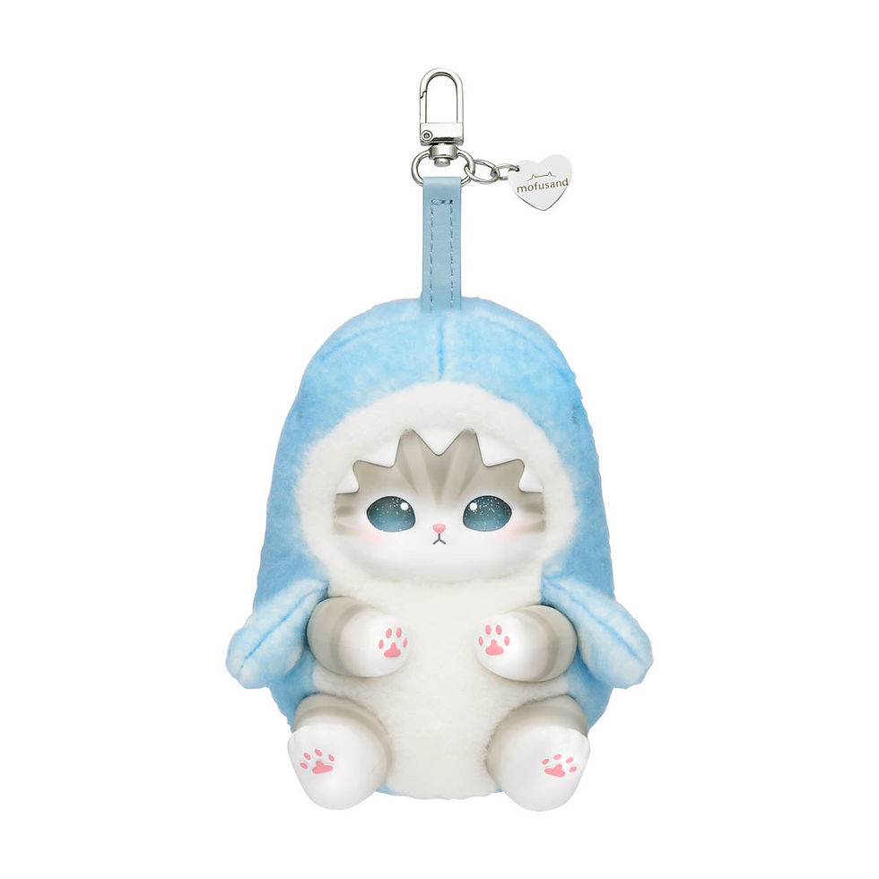 縮圖：Mofusand 鯊魚貓 Kiramekko Fluffy Kittens 公仔  (MF0788)
