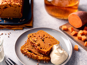 Voici la recette du gâteau à la patate douce peu calorique et ultra réconfortant