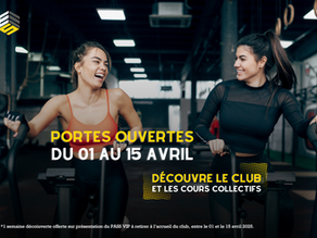 Portes ouvertes Energiness : découvrez le club et les cours collectifs du 1er au 15 avril 2025 !