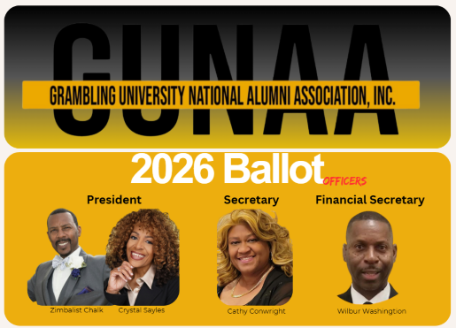 2026 Candidates for GUNAA offices