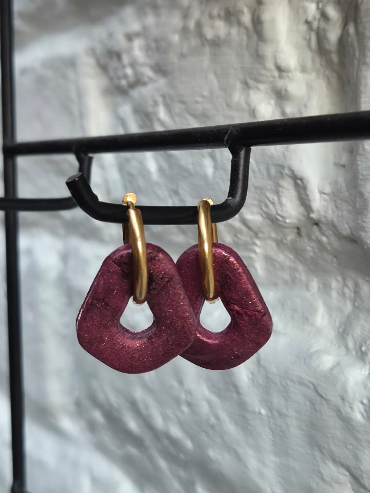 Pampille losange en pâte polymère