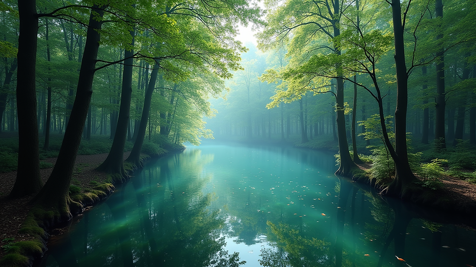 Vue sous-marine de la forêt immergée dans le lac de Vouglans avec des troncs d’arbres et des poissons