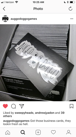 Auggo Doggo Business Cards