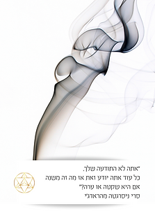 אתה לא התודעה שלך. כל עוד אתה יודע זאת אז מה זה משנה אם היא שקטה או ערה סרי ניסרגטה מהראדג