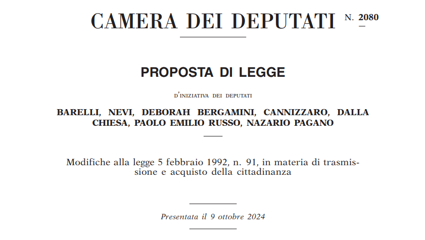Proposta de lei que muda a cidadania italiana