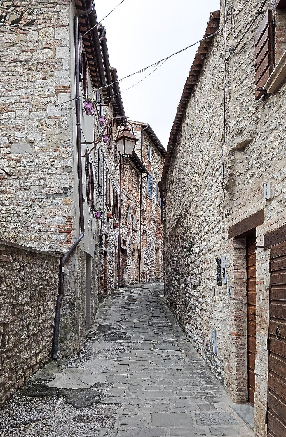 Gubbio's streets