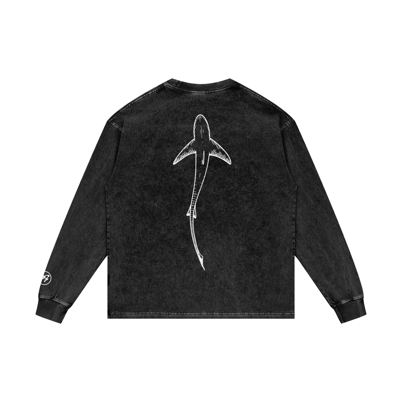 Acid Wash Oversize Long Sleeve