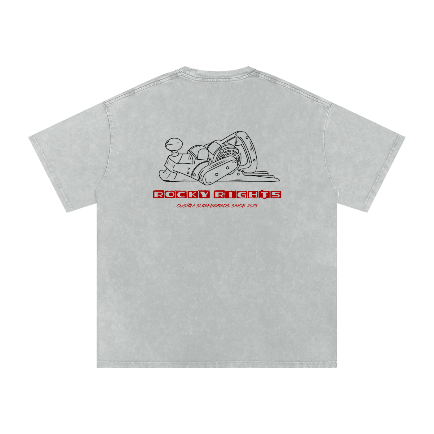 Old School Planer Washed Oversized Cotton T