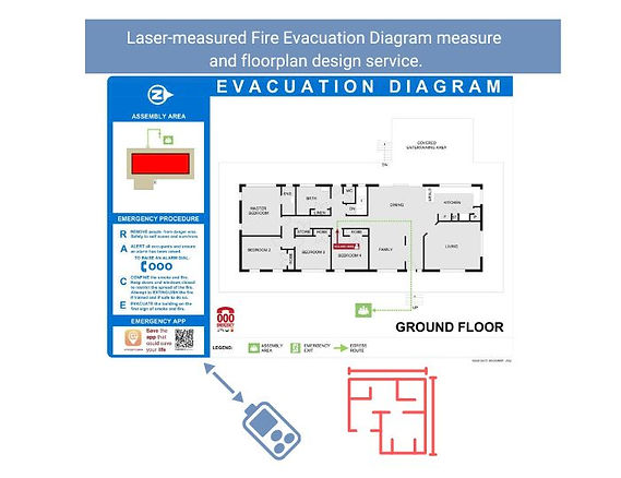 Laser measured Fire Evacuation Diagram measure and floorplan design service.jpg