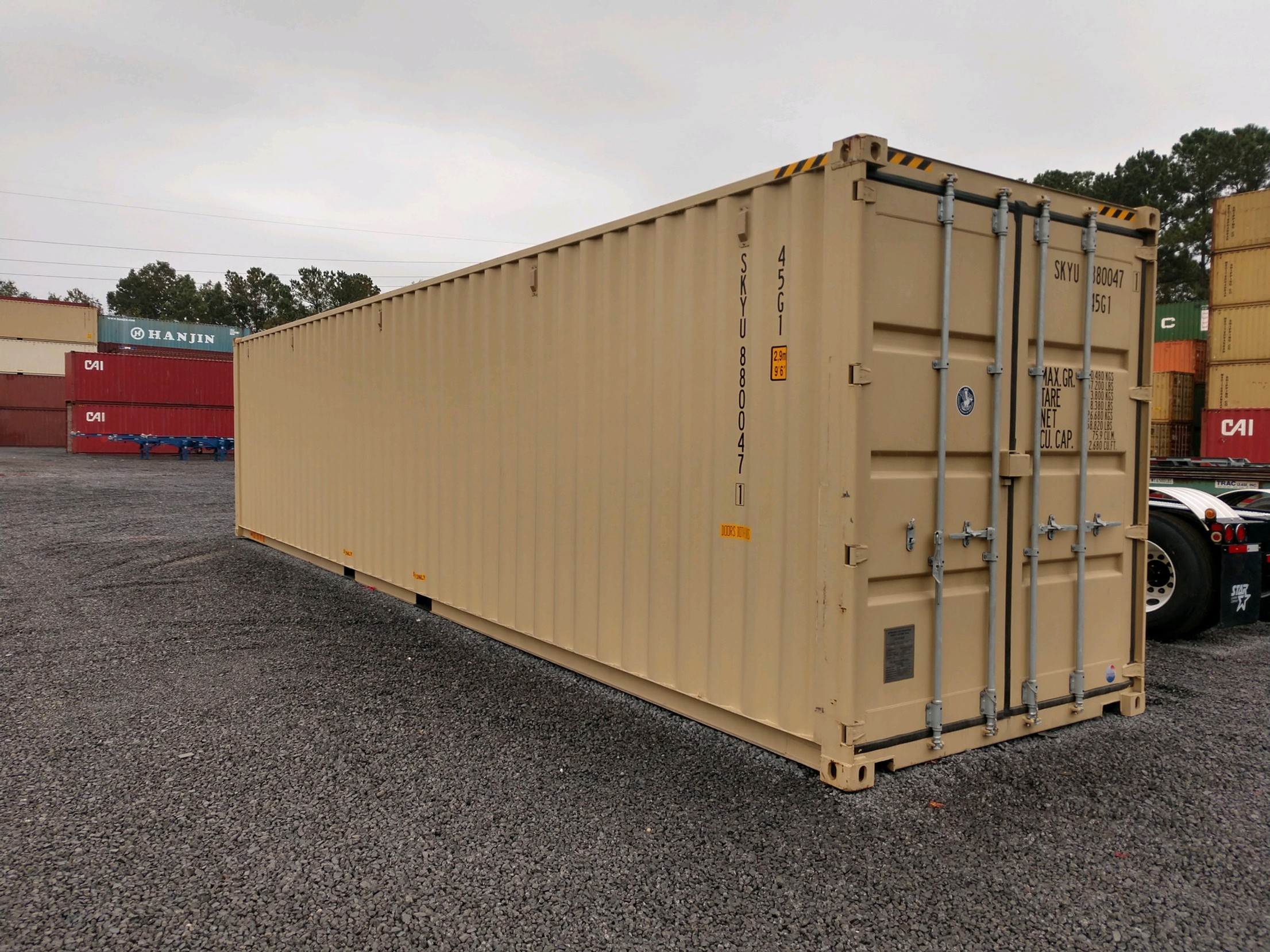 New 40'L 8'W 9.5'H High Cube Container Charleston 