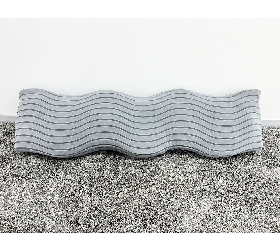 サムネイル： Fabric object "Wavy line"Long Ash grey