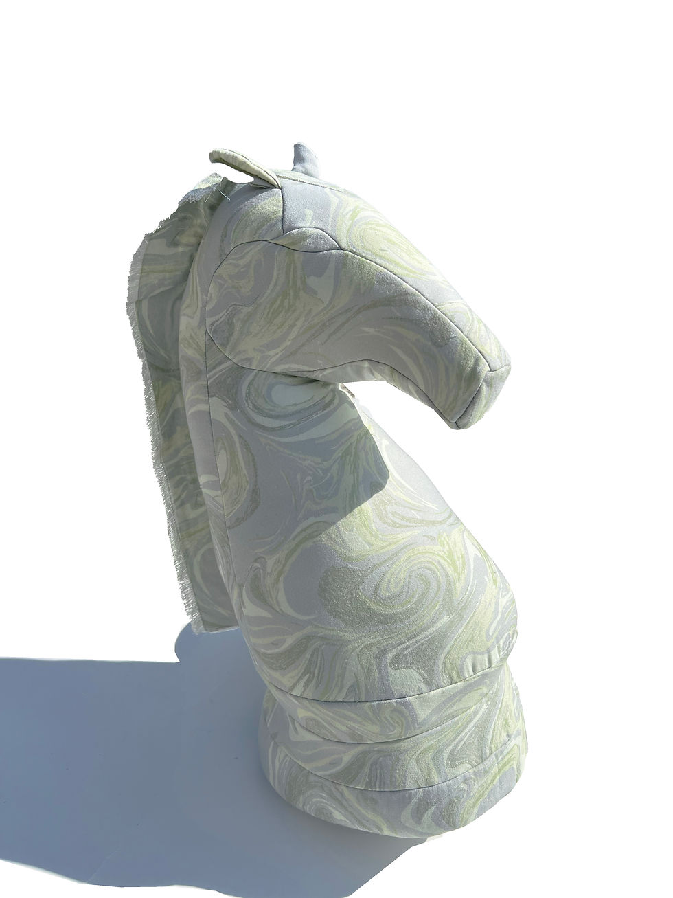 サムネイル： Fabric object "Knight" Texture marble print Grey&Blue
