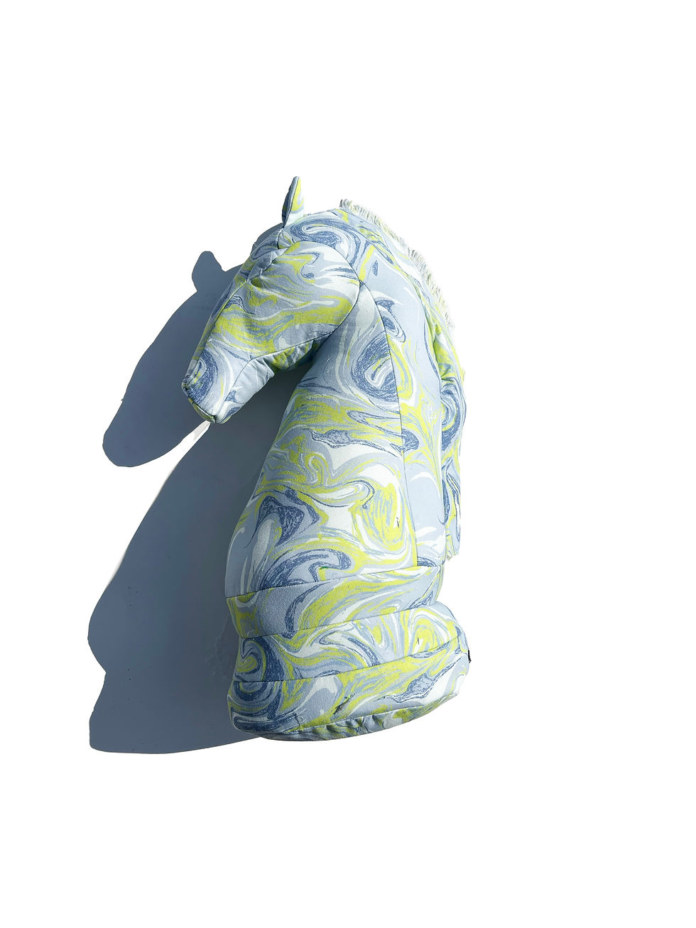 サムネイル： Fabric object "Knight" Texture marble print Grey&Blue